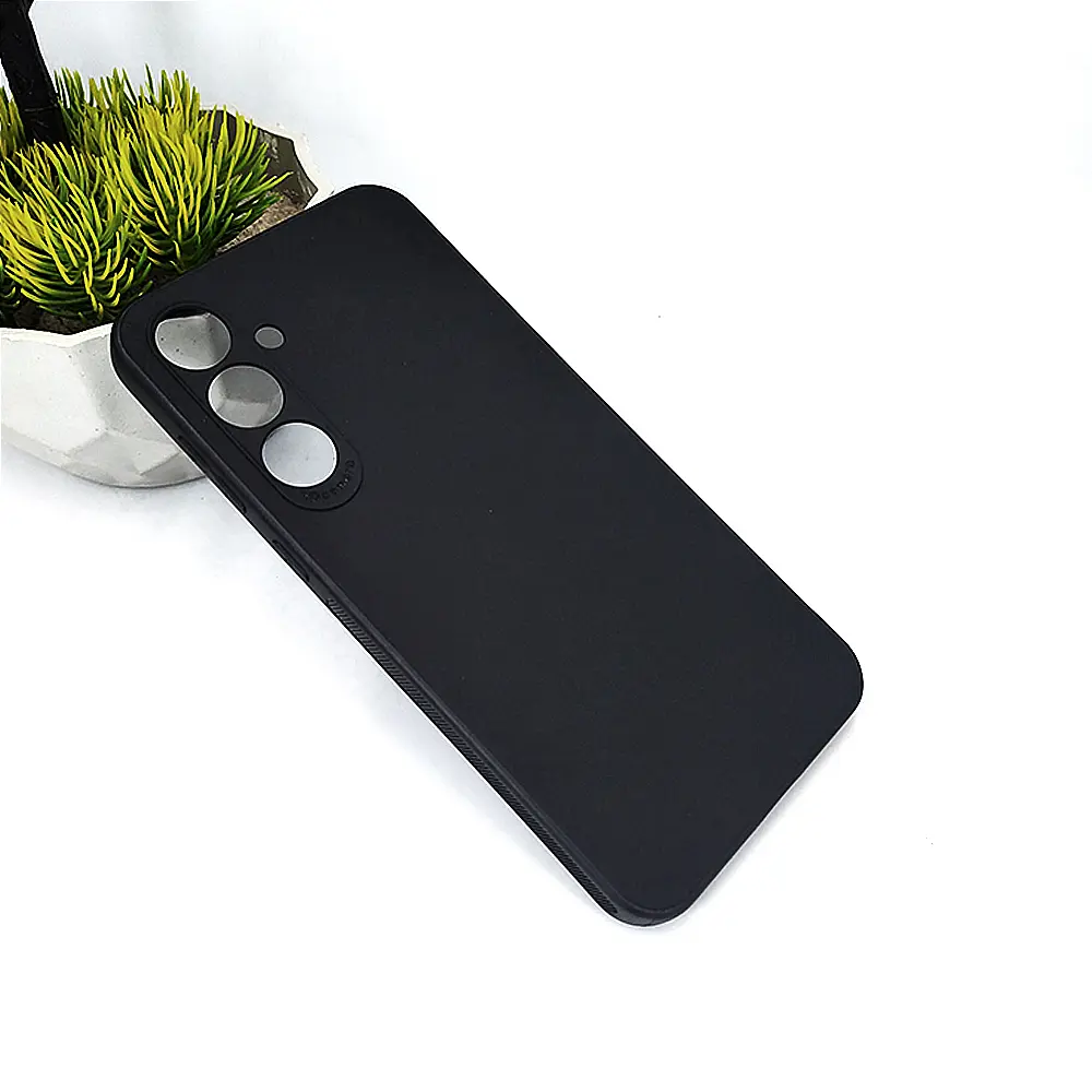 Samusng Galaxy A35 5G Matte Soft Silicone Paper Back Case (Black)