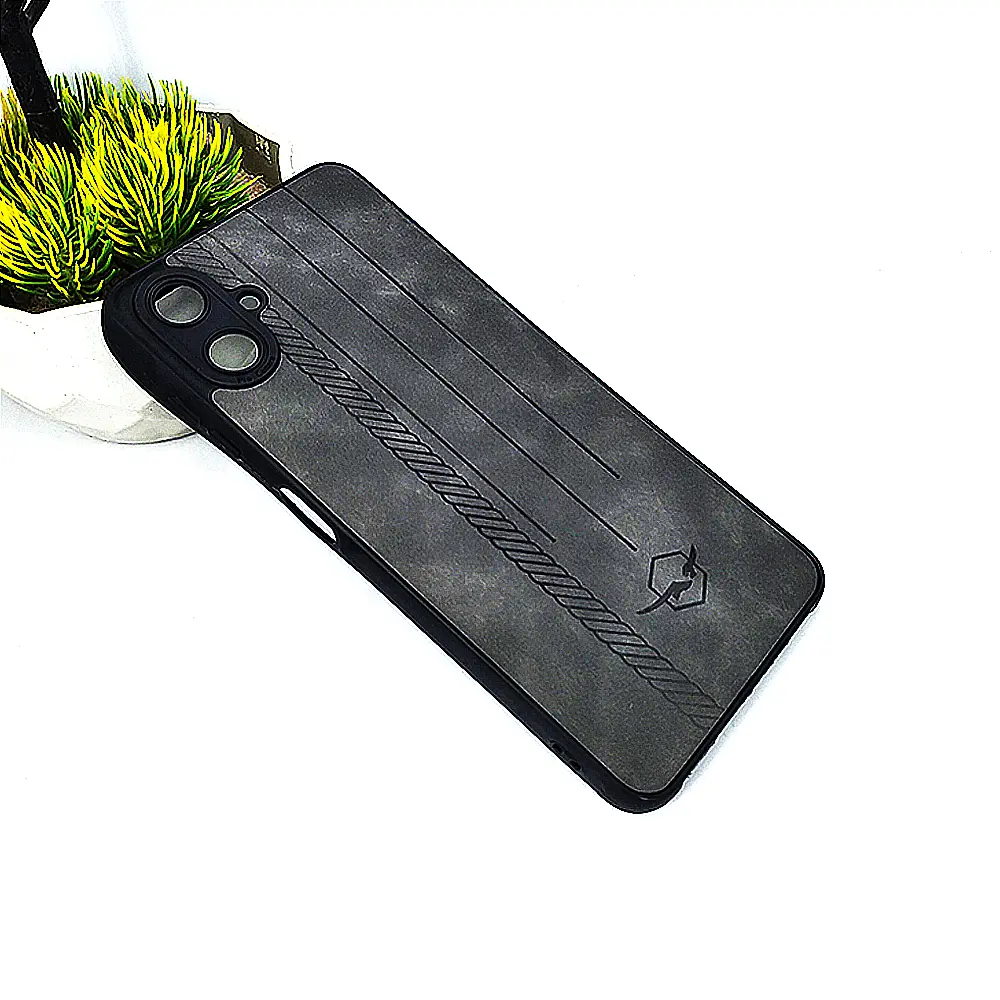 Samsung Galaxy A06 Leather Back Case (Gray)