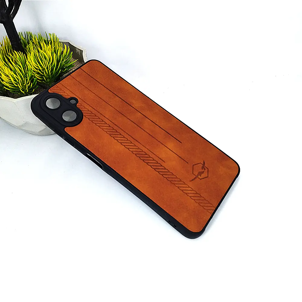 Samsung Galaxy A06 Leather Back Case (Brown)
