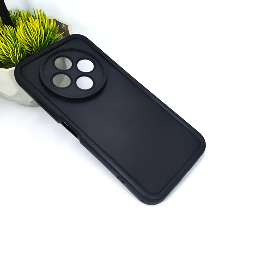 Tecno Spark 30c Soft Silicone Back Case (Black)