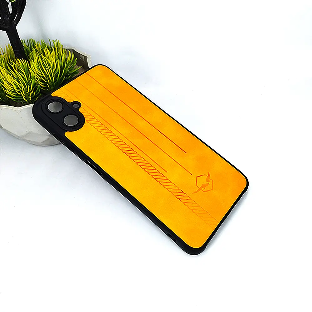 Samsung Galaxy A06 Leather Back Case (Yellow)