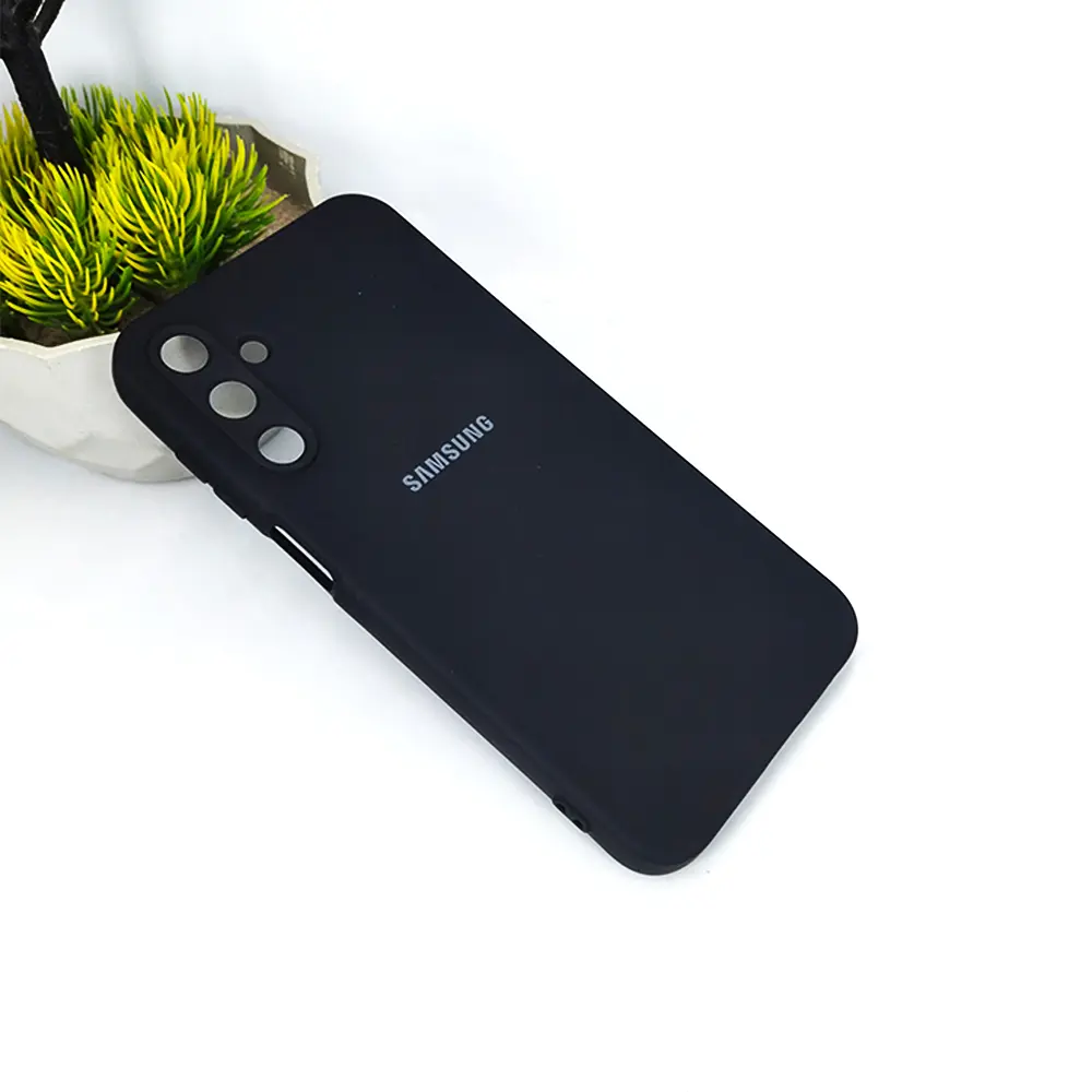Samsung A15 Official Soft Silky Back Case (Black)