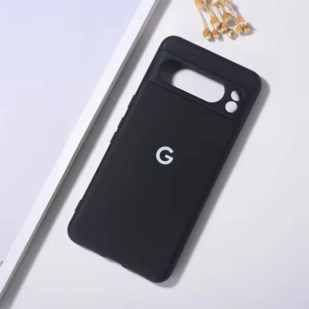 Google Pixel 8 Pro Official Soft Silky Back Case (Black)