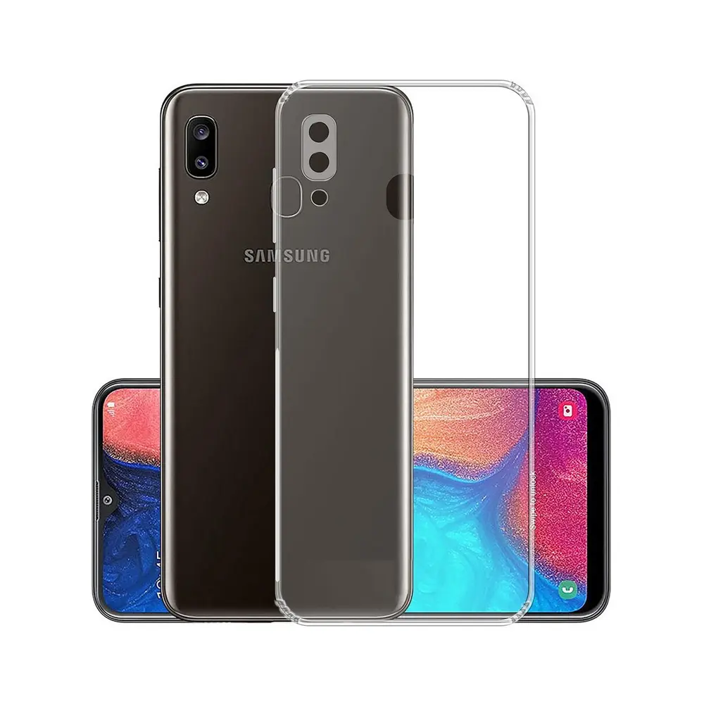 [PO7BSA20-3] Samusng Galaxy A20|A30|M10s Dust Plug Transparent Back Case