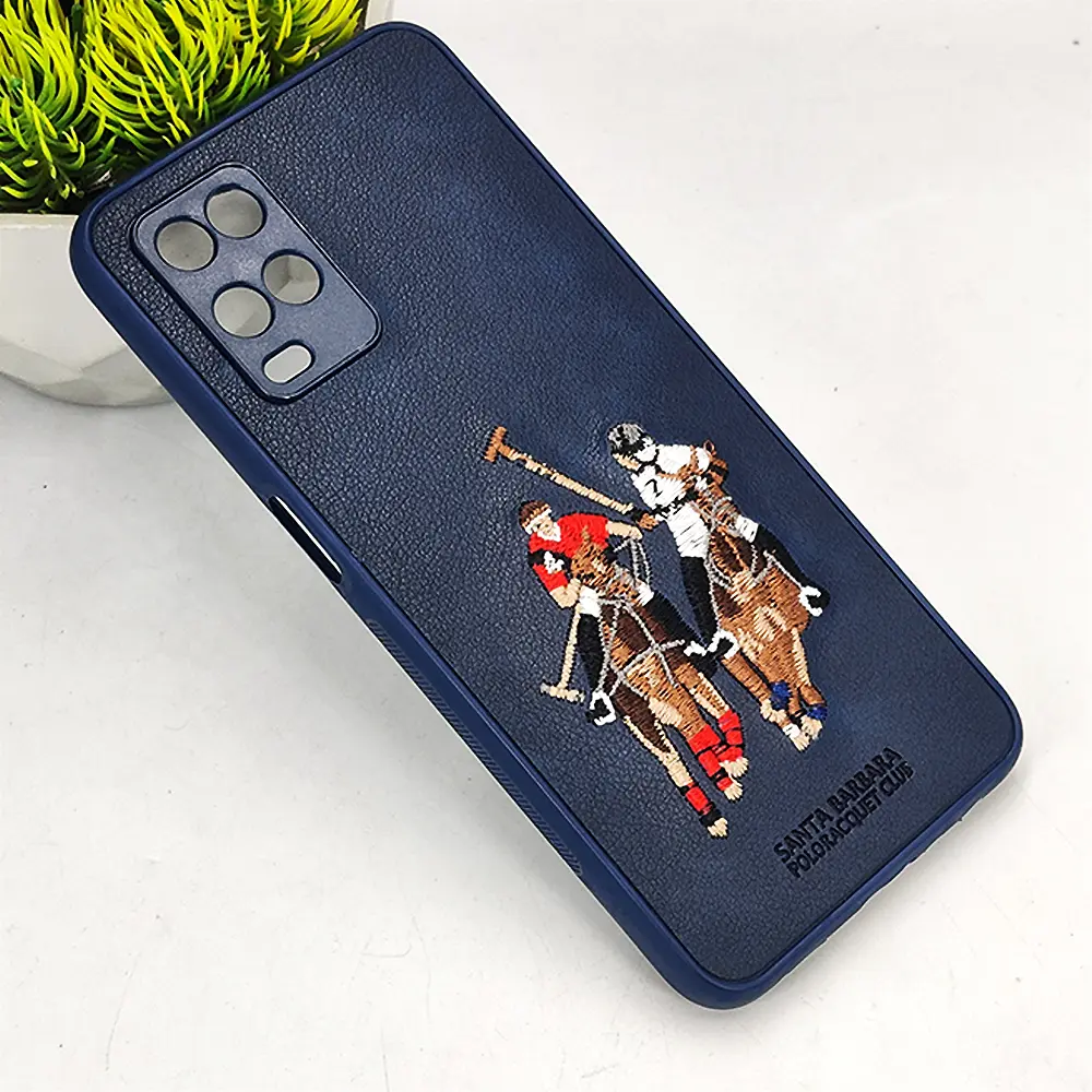 Oppo A54 Santa Barbara Polo Back Case (Navy Blue)