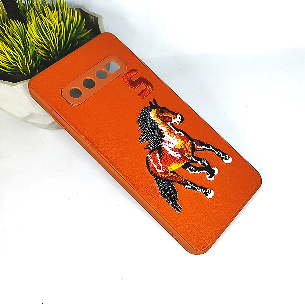 [PO43BSS10-2-13] Samsung Galaxy S10 Santa Barbara Polo Back Case (Brown)