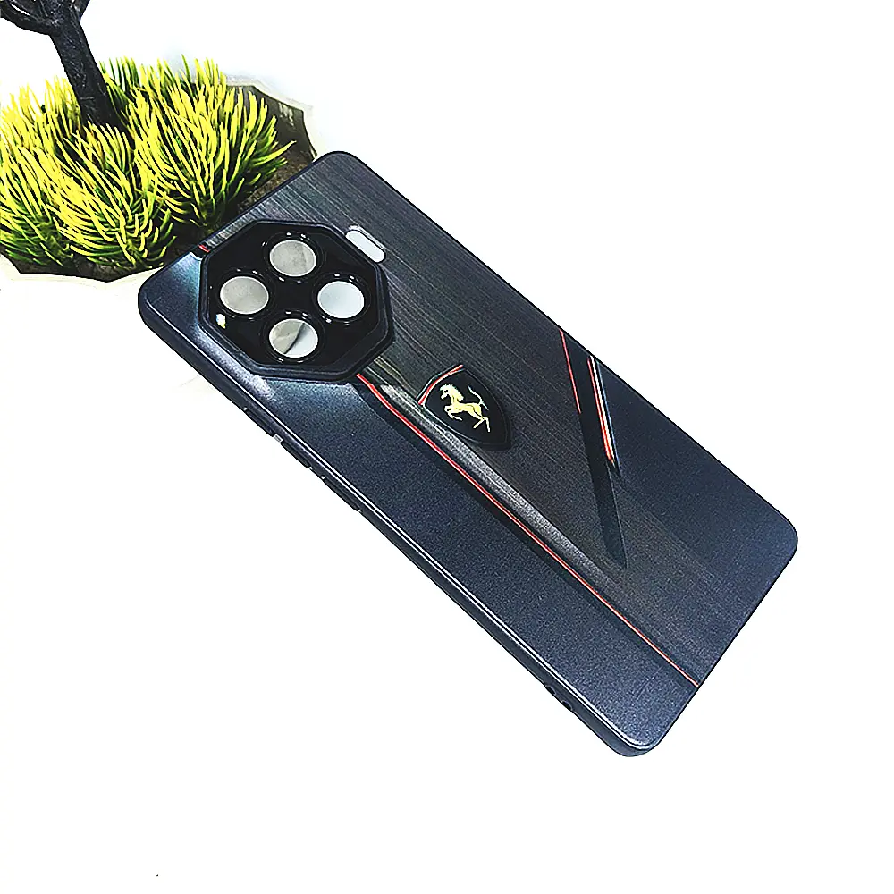 Tecno Spark 20 Pro Plus Soft Silicone Printed Back Case - Black