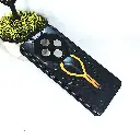 Xiaomi Redmi 14C|Poco C75 Soft Silicone Printed Back Case (Black)