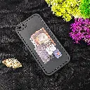 3D Printed Soft Silicone Back Case for iPhone 6G Plus & 6GS Plus - Black