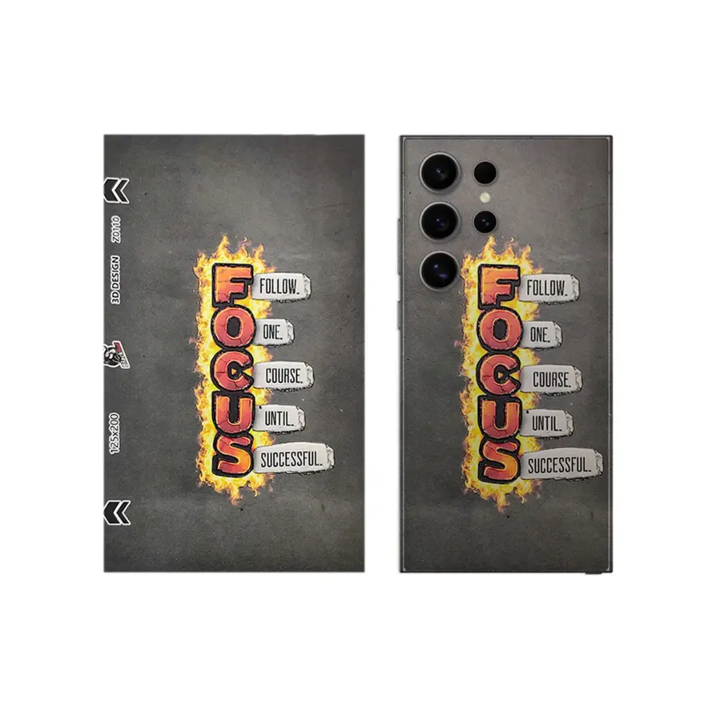 3D Printed Mobile Back Customize Skin (Focus)