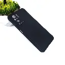 Xiaomi Redmi Note 10|Note 10s|Poco M5s Matte Soft Silicone Paper Back Case (Black)