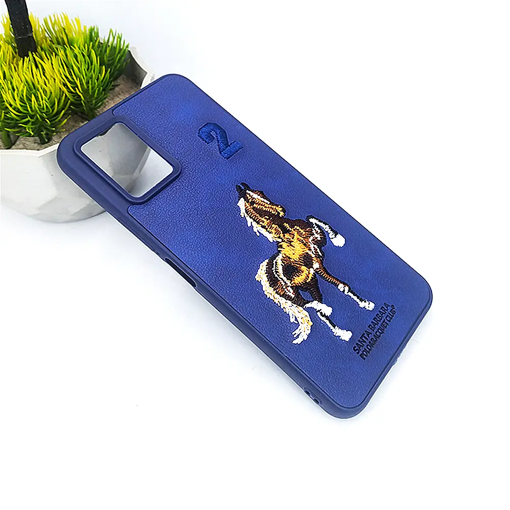  Vivo Y33s|Y33T|Y21T|Y21s Soft Silicone Santa Barbara Polo Back Case (Navy Blue)