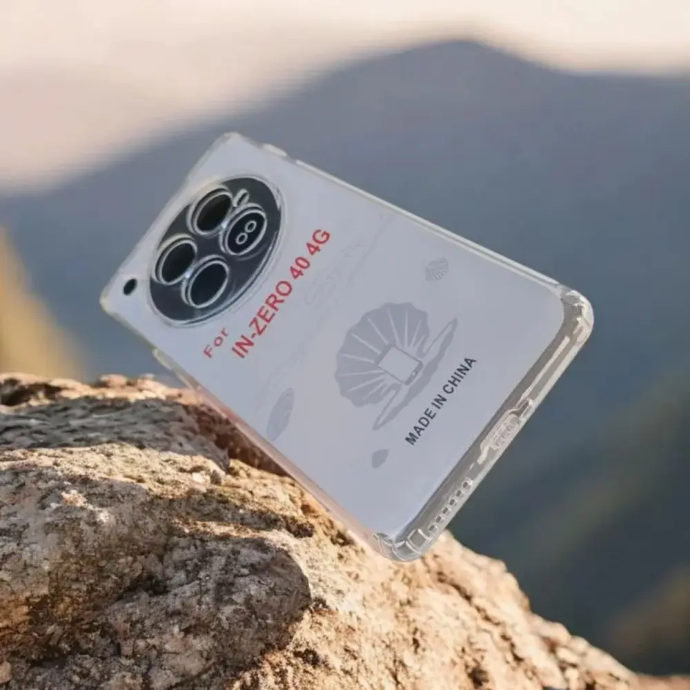 Infinix Zero 40 4G Dust Plug TPU|Transparent Back Case