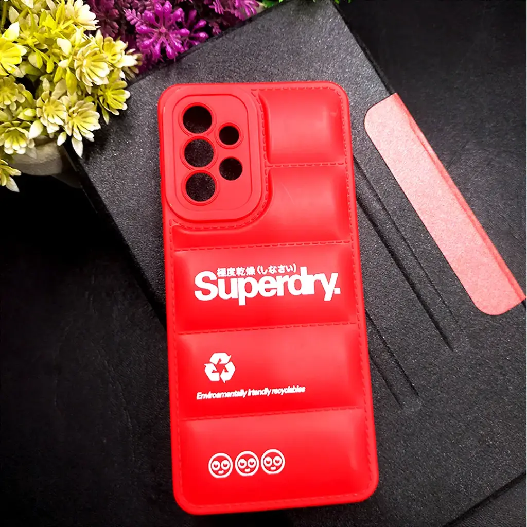 Samsung Galaxy A33 5G 3D Puffer Soft Silicone Back Case - Red