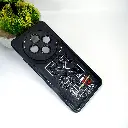 Xiaomi Redmi 14C Soft Silicone Printed Back Case (Black)