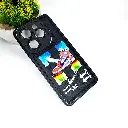 Tecno Spark 20C|Spark 20|Pop 8|Spark Go 2024|Infinix Hot 40i|Smart 8|Smart 8 Pro|Smart 8 Plus Soft Silicone Printed Back Case (Black)