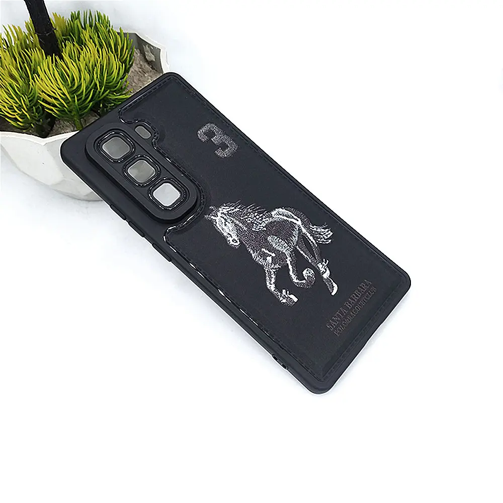 Infinix Hot 50 Pro Plus 4G Soft Silicone Printed Back Case (Black)