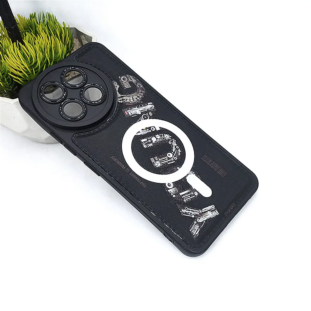 Tecno Spark 30 Pro Soft Silicone Printed Back Case (Black)