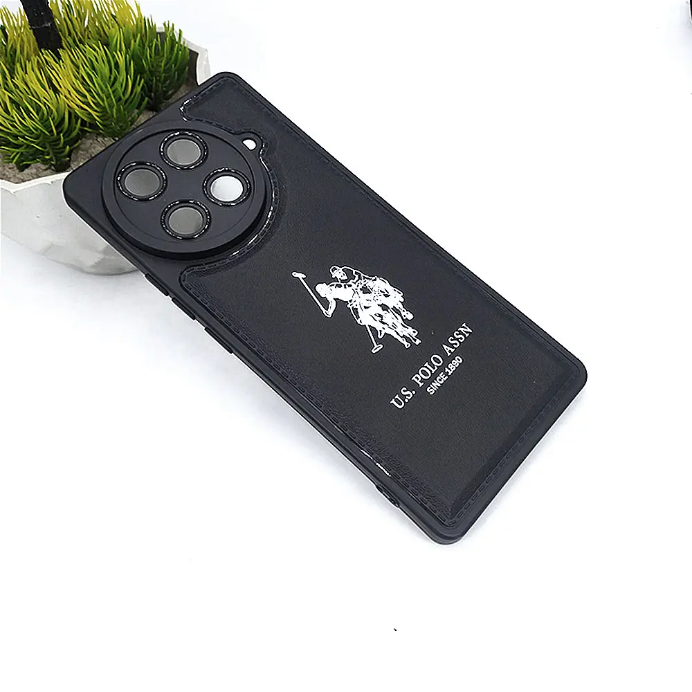 Tecno Camon 30s Soft Silicone Printed Back Case (Black)