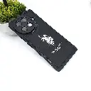 Tecno Camon 30s Soft Silicone Printed Back Case (Black)