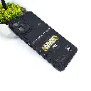 Samsung Galaxy A06 Soft Silicone Printed Back Case (Black)