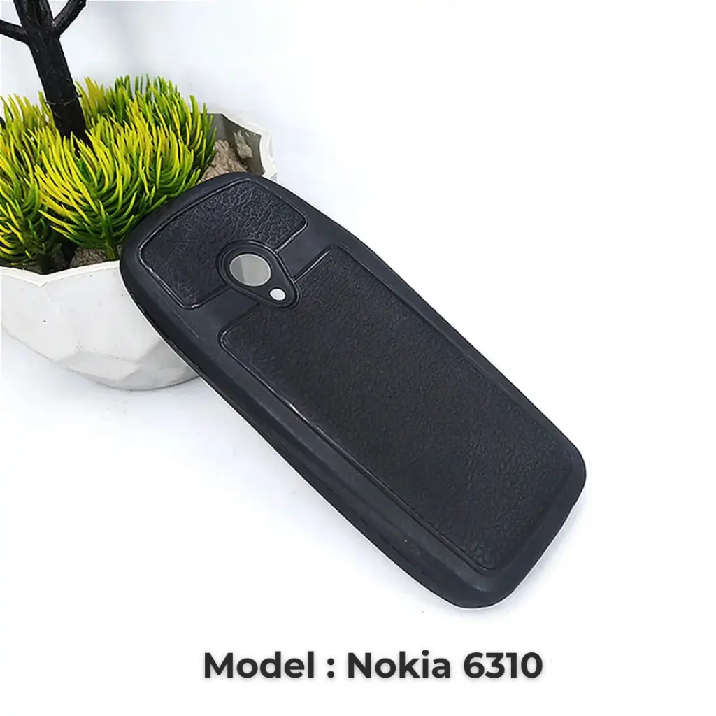 [PO46BNK6310-1-2] Nokia 6310 Soft Silicone Back Case (Black)