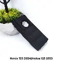 Nokia 125 2024|Nokia 125 2025 Soft Silicone Back Case (Black)