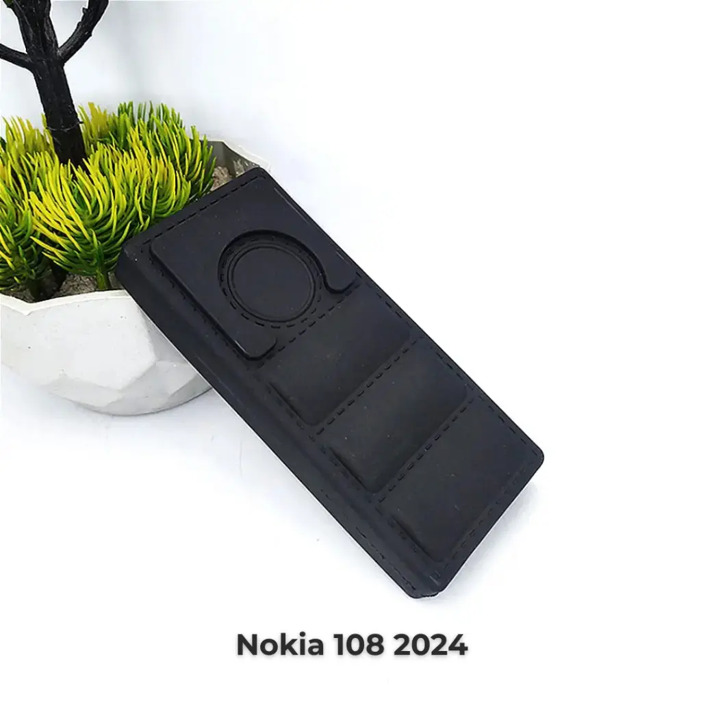 [PO46BNK108 2024-1-2] Nokia 108 2024 Soft Silicone Back Case (Black)