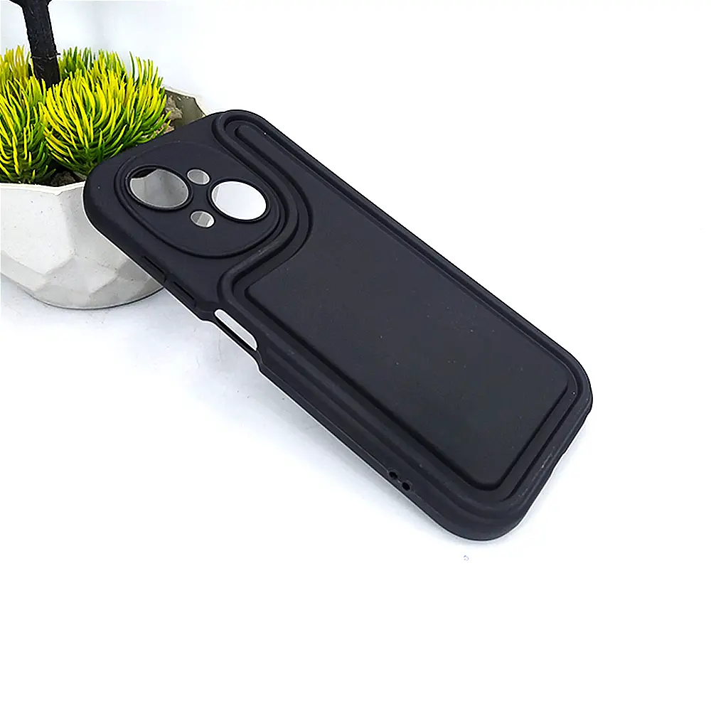 Tecno Pop 9|Spark Go 1 Soft Silicone Back Case (Black)