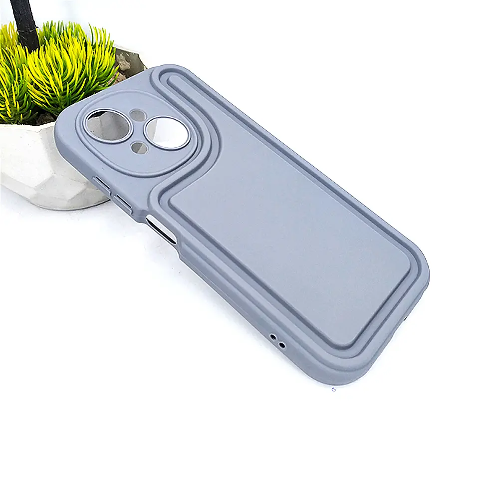 Tecno Pop 9|Spark Go 1 Soft Silicone Back Case (Gray)