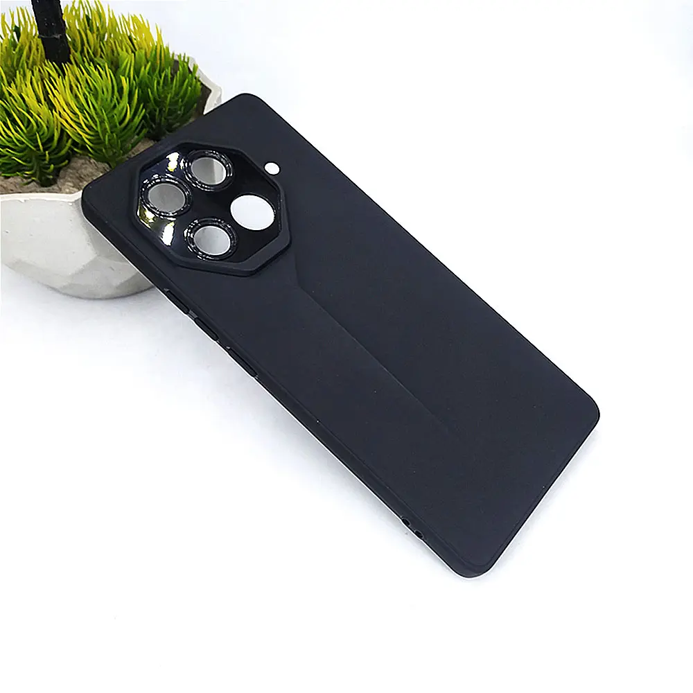 Tecno Camon 30s Soft Silicone Back Case (Black)