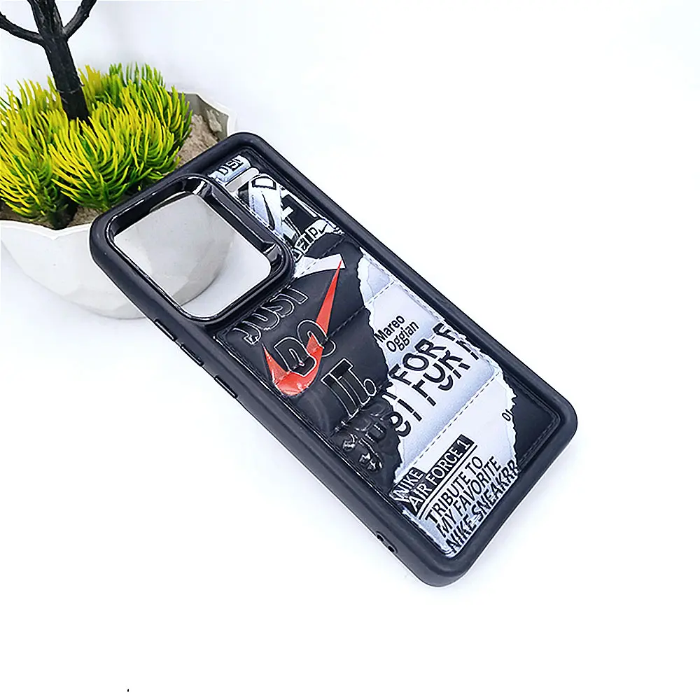 Xiaomi Redmi Note 13 Pro Plus Case - Solid Puffer Printed, Black