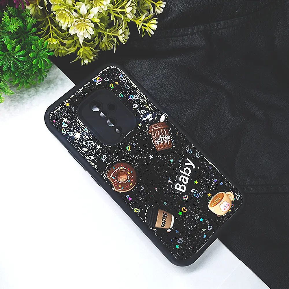 Vivo S1 Pro|Y51 Fancy Coffee & Donut Back Case (Black)