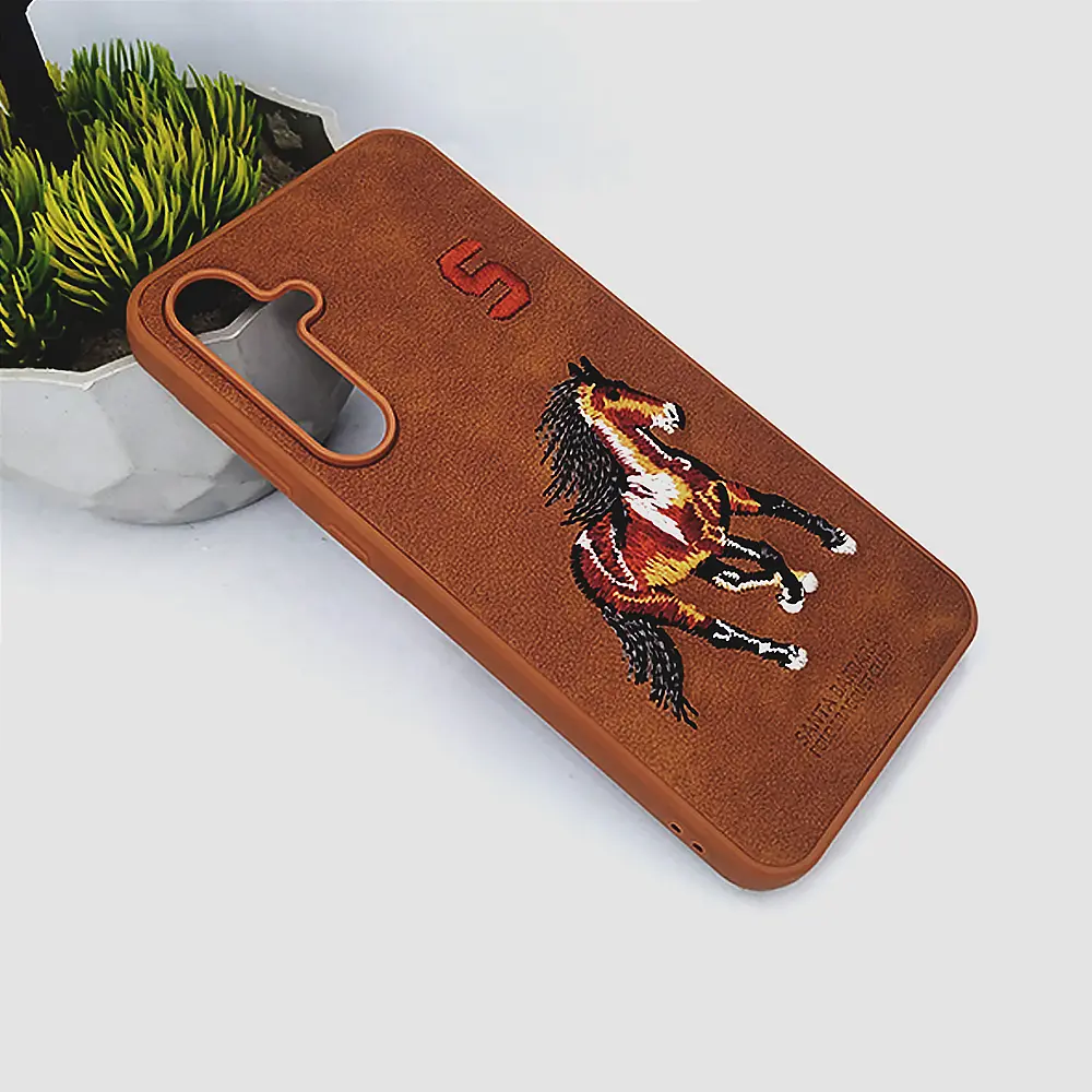Samsung Galaxy A55 5G Santa Barbara Polo Racquet Club Back Case (Brown)