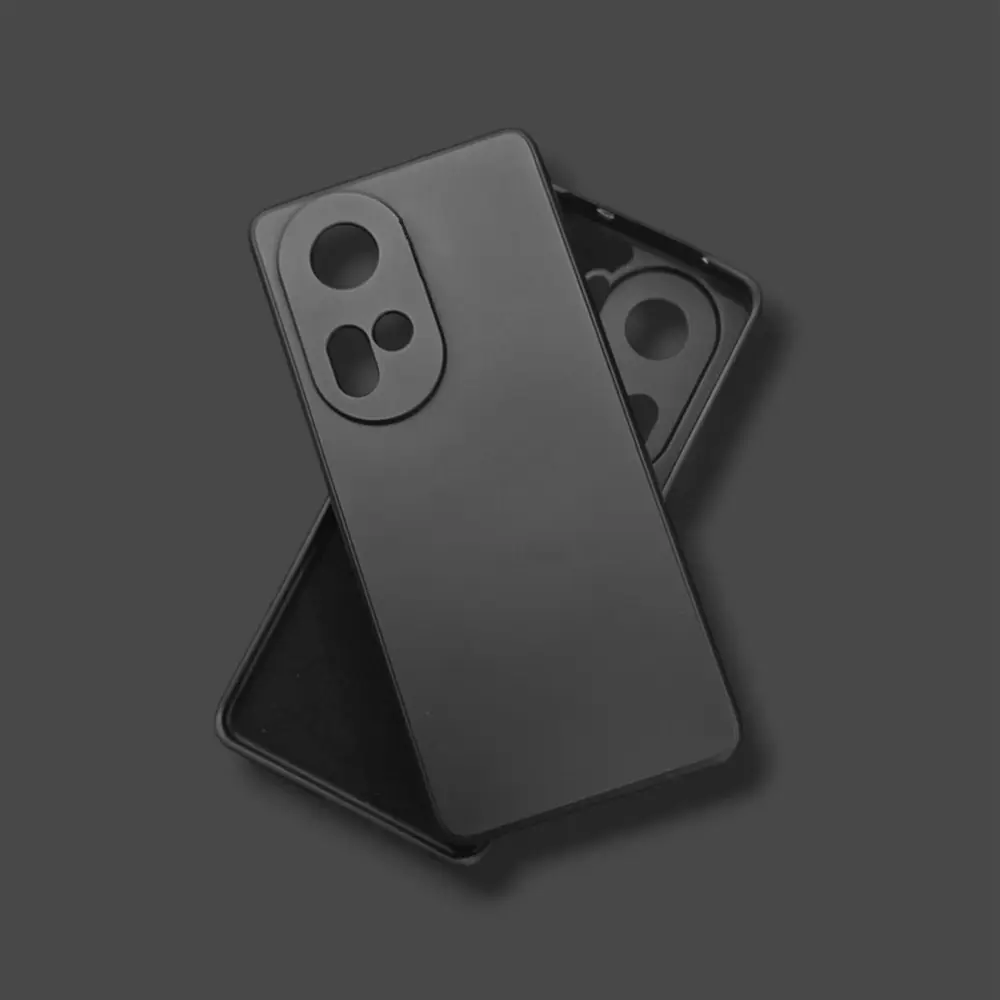 [PO4BORNO11F-4-2] Oppo Reno 11F Matte Soft Silicone Paper Back Case (Black)