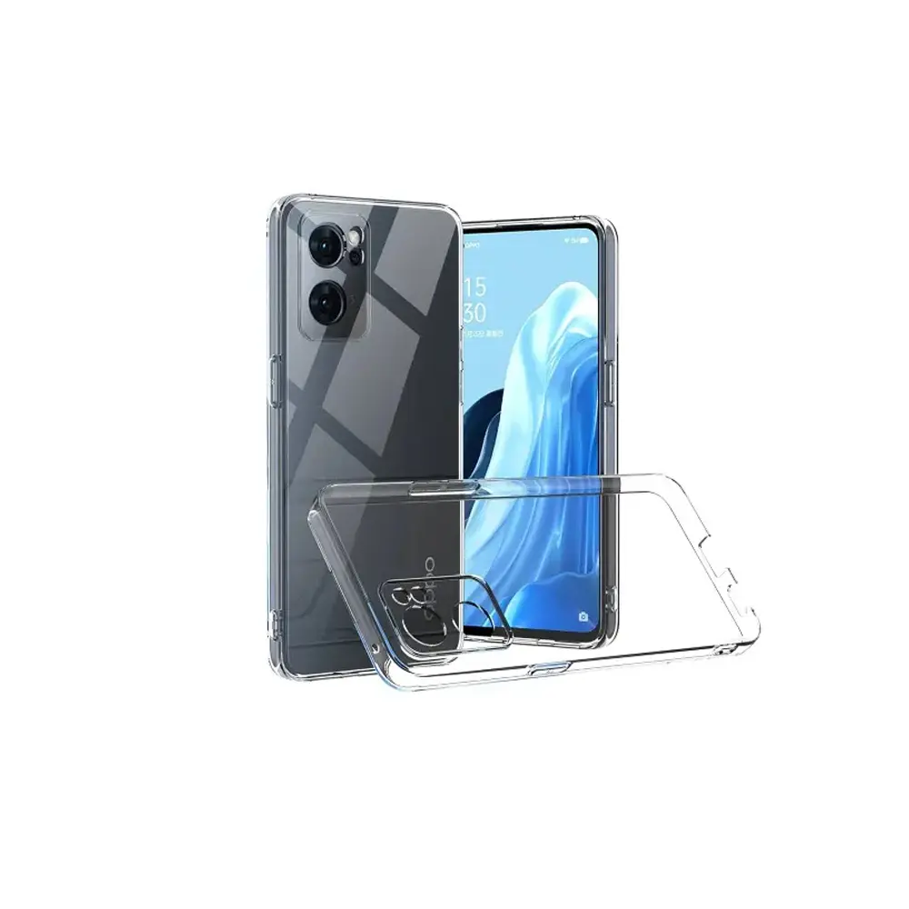 Oppo A76|A96|A36|Realme 9i Dust Plug Transparent Back Case