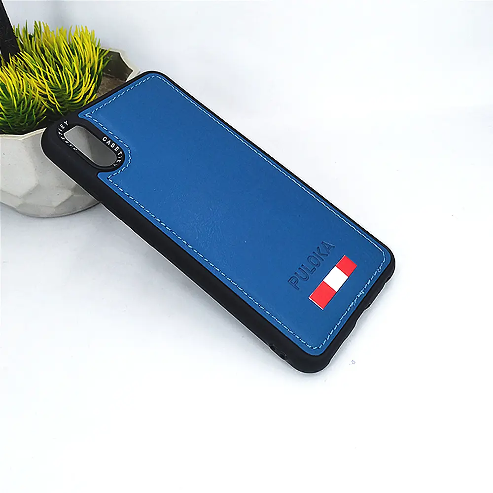 Vivo Y91C|Y91D|Y90|Y1s Puloka Luxuary Leather Back Case (Zinc)