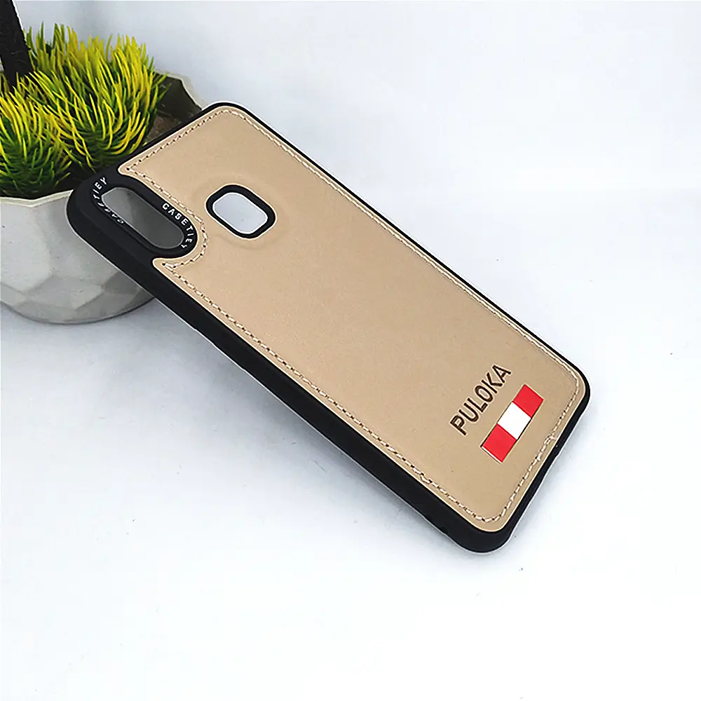 Vivo Y91|Y93|Y95 Puloka Luxuary Leather Back Case (Skin)