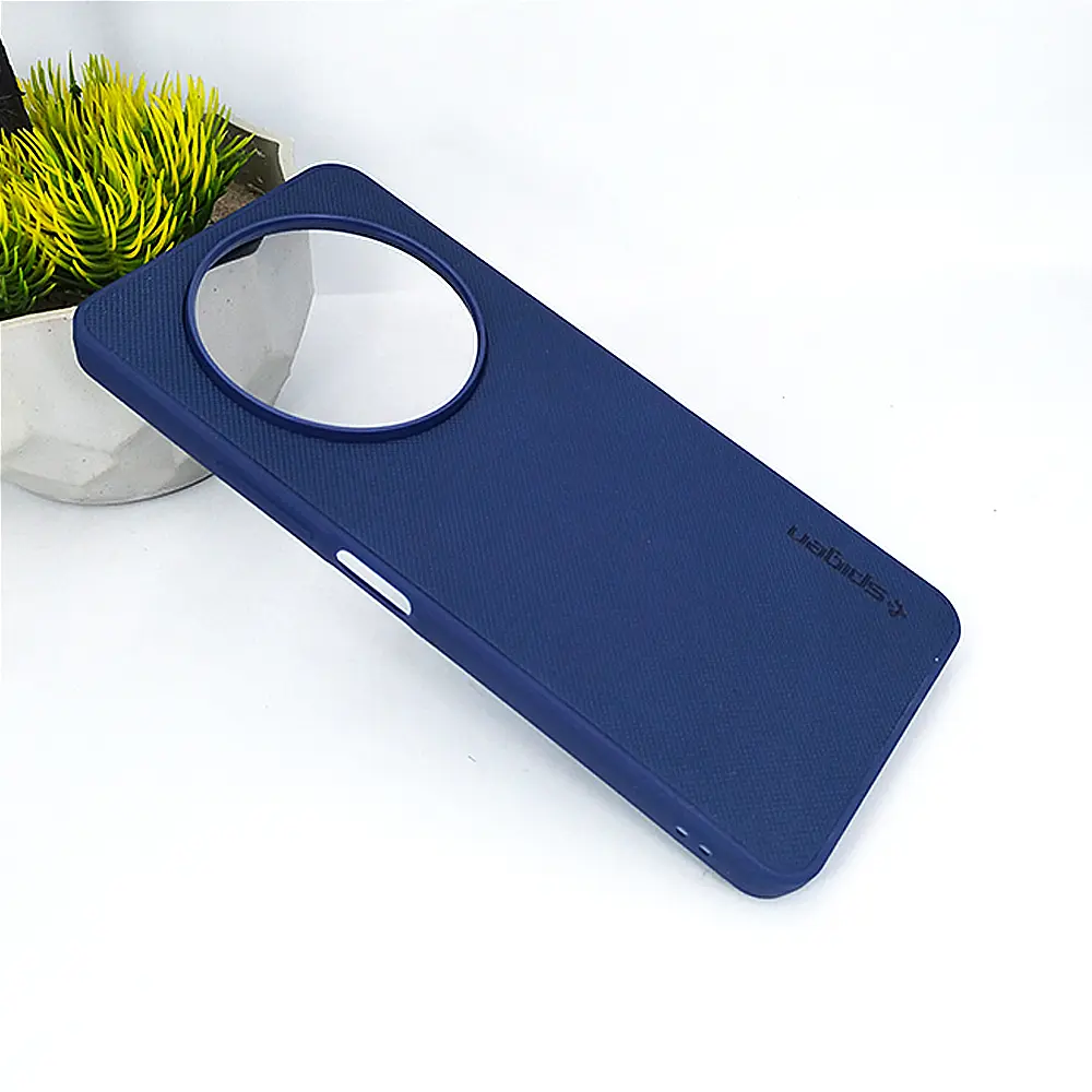 Xiaomi Redmi A3|A3x Spigen Hard Dotted Leather Back Case (Navy Blue)