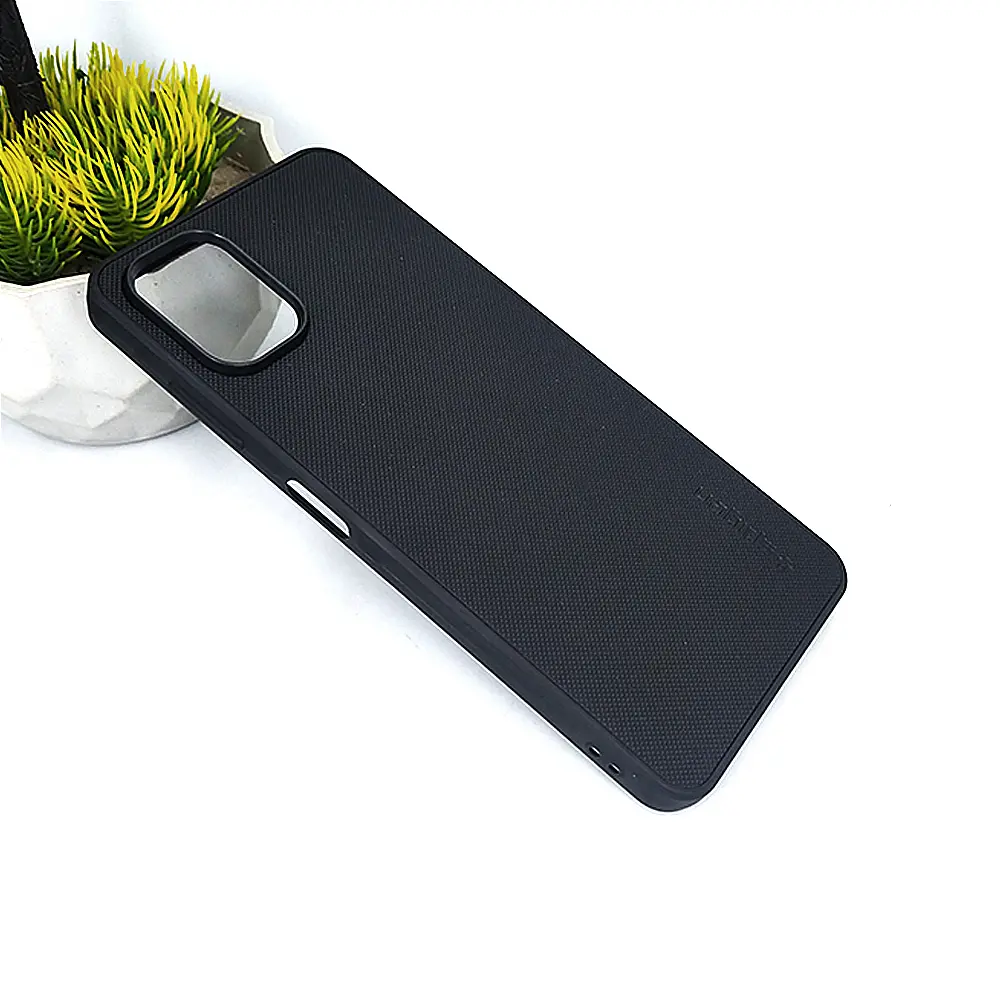 Samsung Galaxy A06 Spigen Hard Dotted Leather Back Case (Black)