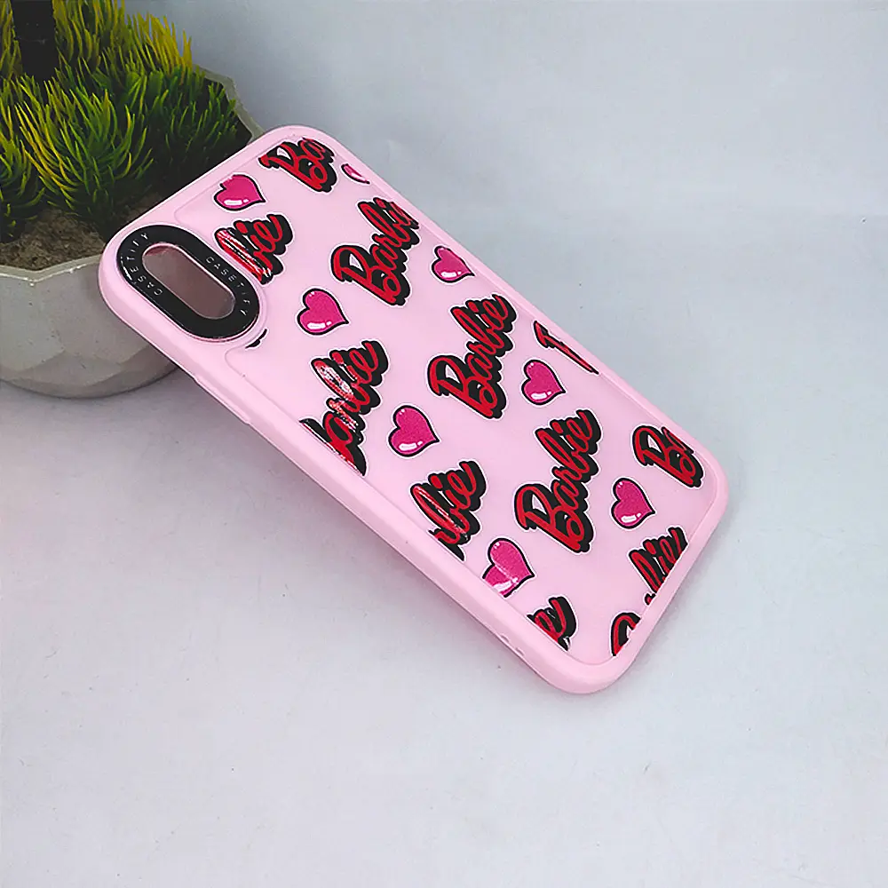 Baby Pink Casetify Printed Soft Silicone Back Case for iPhone XS Max