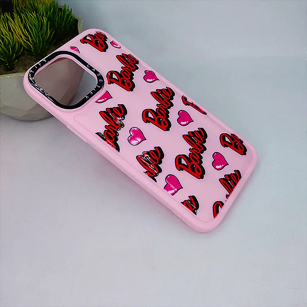 Casetify Printed Soft Silicone Back Case for iPhone 13 Pro Max - Baby Pink