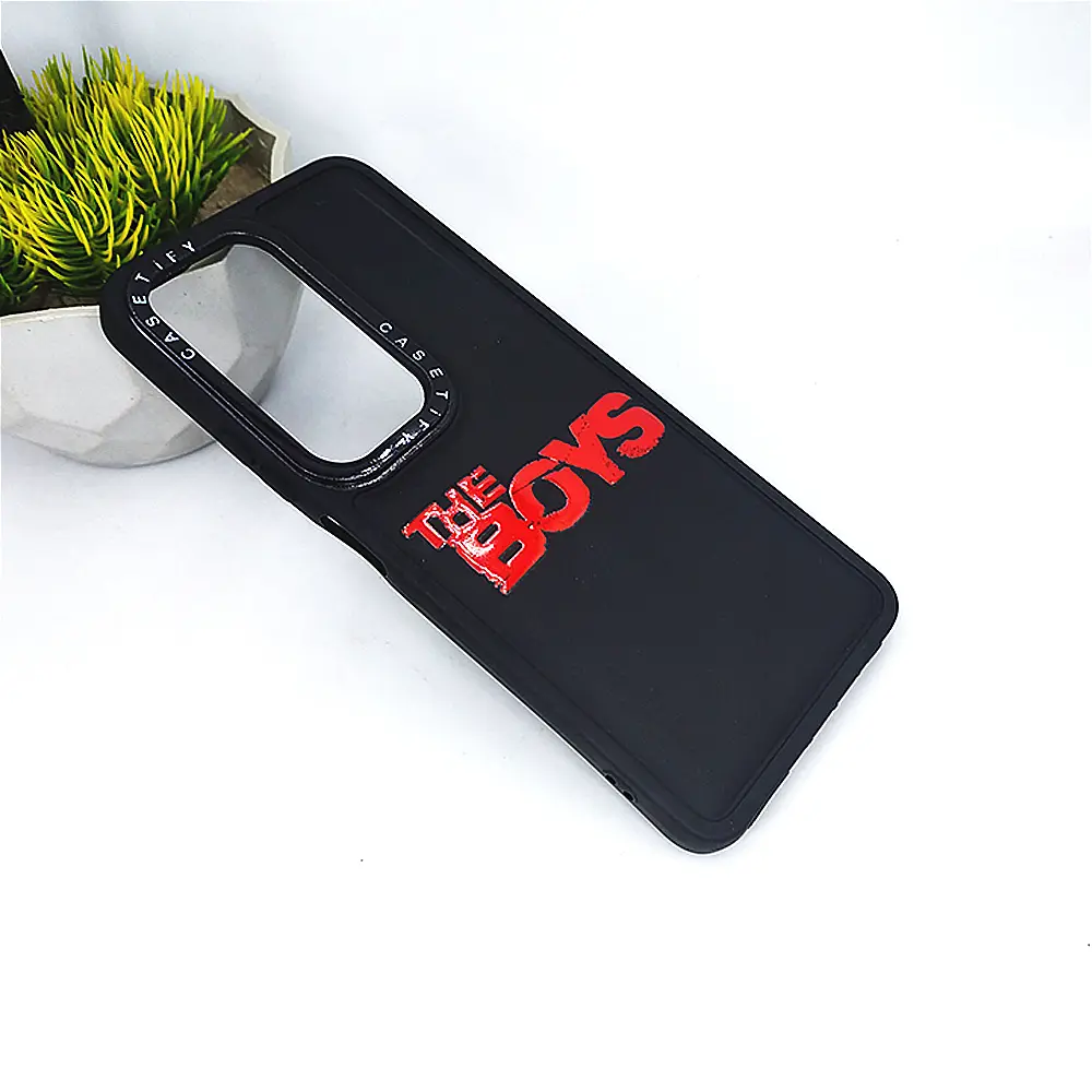 [PO14BIHOT50-60-2] Infinix Hot 50 Casetify Printed Soft Silicone Back Case - Black