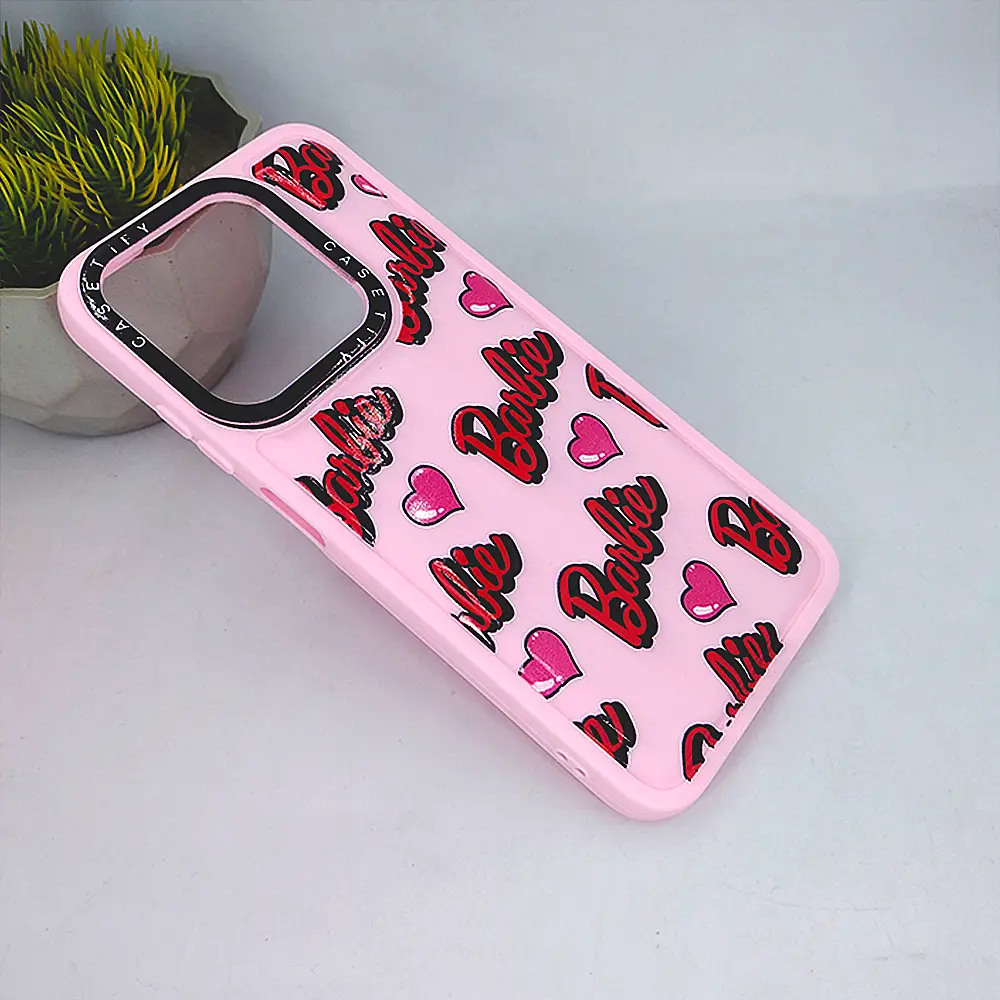 Infinix Hot 50i|Smart 9|Smart 9 HD Casetify Printed Soft Silicone Back Case (Baby Pink)