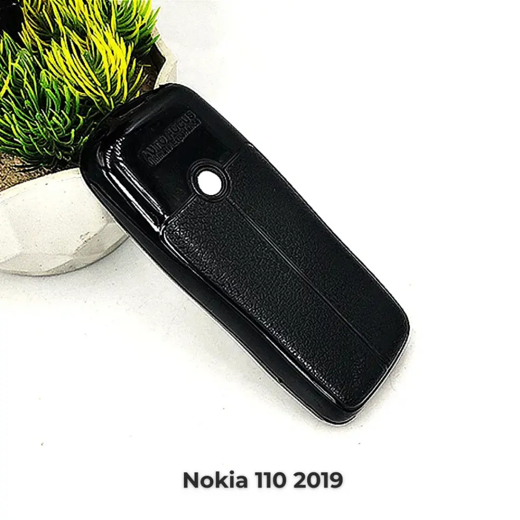 Nokia 110 2019 Soft Silicone Back Case (Black)