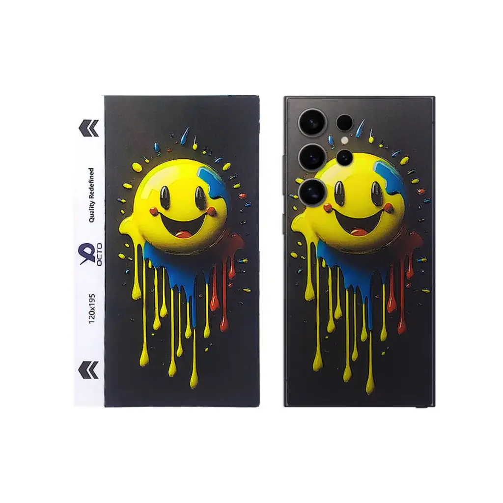 Emoji 3D Printed Mobile Back Skin - Customizable & Expressive Design