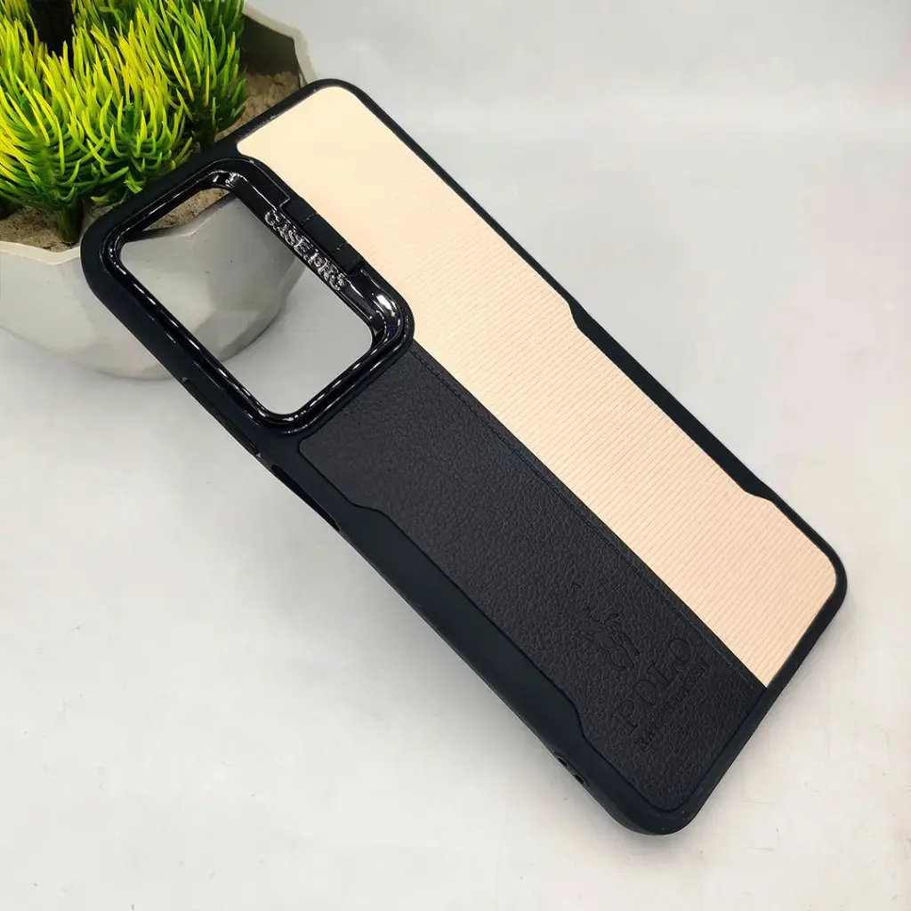 Oppo Realme C65 4G Polo Ralph Lauren Dual Colour Case with Camera Stand - Black