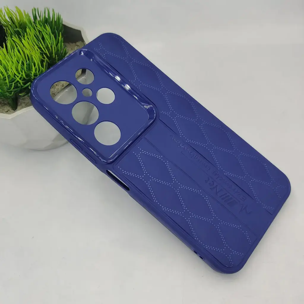 Sparx Neo X New Soft Silicone Back Case (Navy Blue)