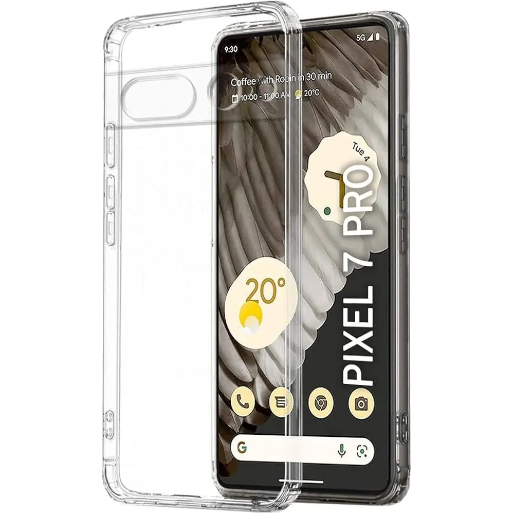 Google Pixel 7  Dust Plug Transparent Back Case