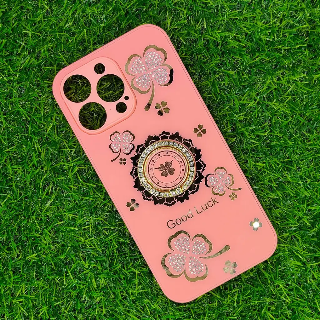 [PO60BIP16PMAX-6-15] iPhone 16 Pro Max  Good Luch LV Back Case (T-Pink)